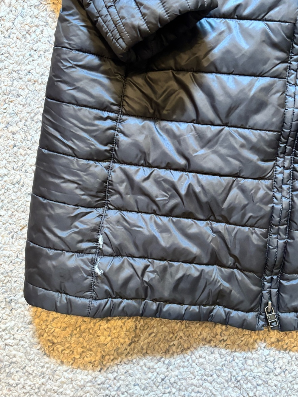 Patagonia Black Quilted Long Insulated Puffer Jacket - Picture 3 of 8